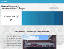 Tablet Screenshot of dunnechiropractic.com